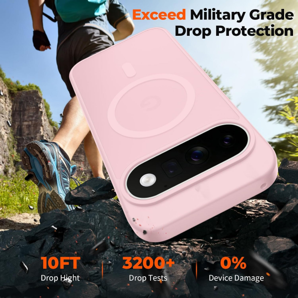 SUPFINE Google Pixel 11 Pro Manyetik K�l�f-Pink
