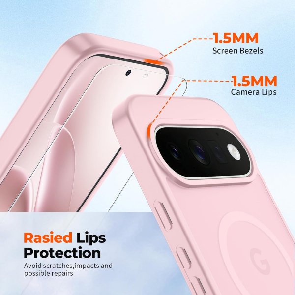 SUPFINE Google Pixel 11 Pro Manyetik K�l�f-Pink