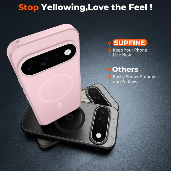 SUPFINE Google Pixel 11 Pro Manyetik K�l�f-Pink