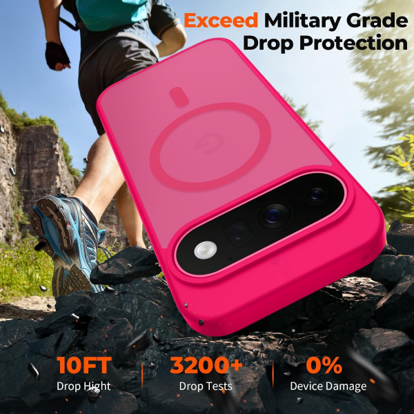 SUPFINE Google Pixel 11 Pro Manyetik K�l�f-Hot Pink