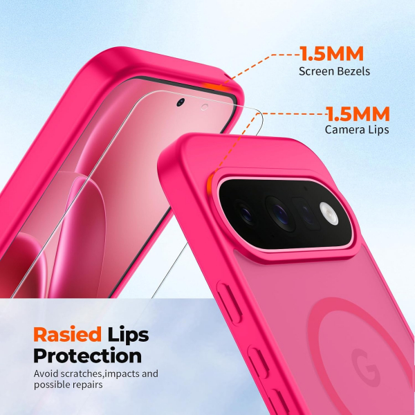 SUPFINE Google Pixel 11 Pro Manyetik K�l�f-Hot Pink