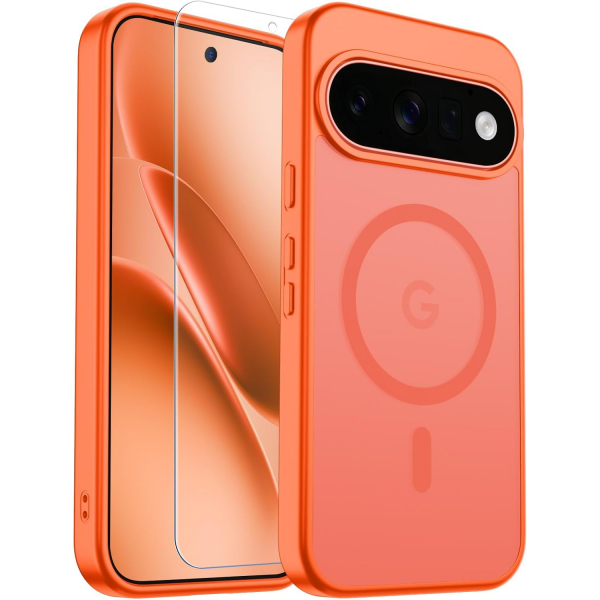 SUPFINE Google Pixel 11 Pro Manyetik K�l�f-Orange