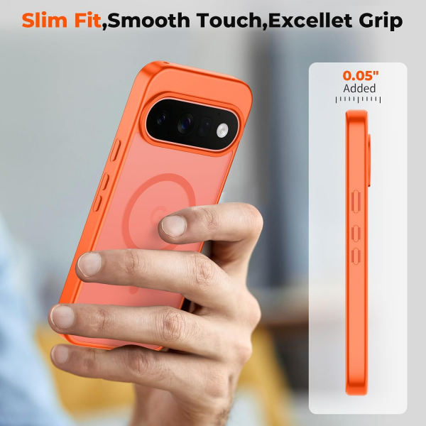SUPFINE Google Pixel 11 Pro Manyetik K�l�f-Orange