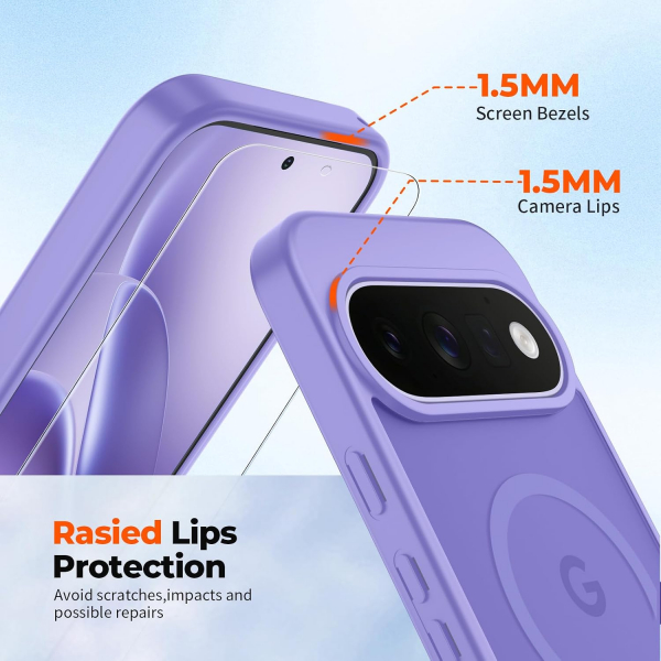 SUPFINE Google Pixel 11 Pro Manyetik K�l�f-Purple
