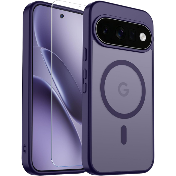 SUPFINE Google Pixel 11 Pro Manyetik K�l�f-Dark Purple