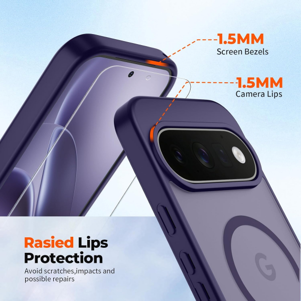 SUPFINE Google Pixel 11 Pro Manyetik K�l�f-Dark Purple