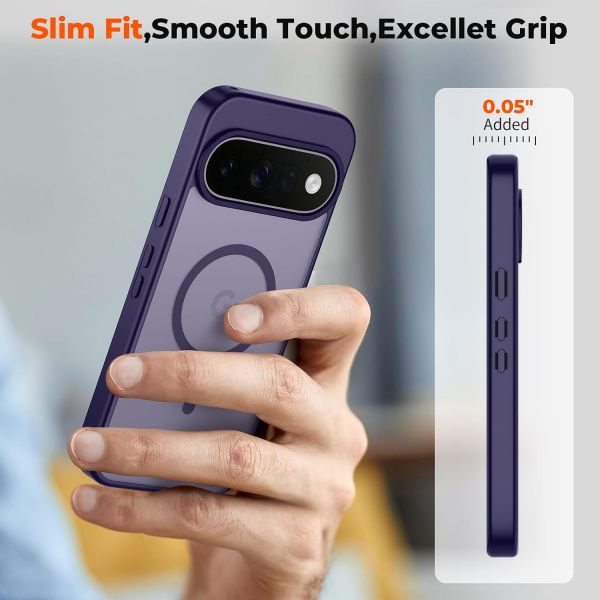 SUPFINE Google Pixel 11 Pro Manyetik K�l�f-Dark Purple
