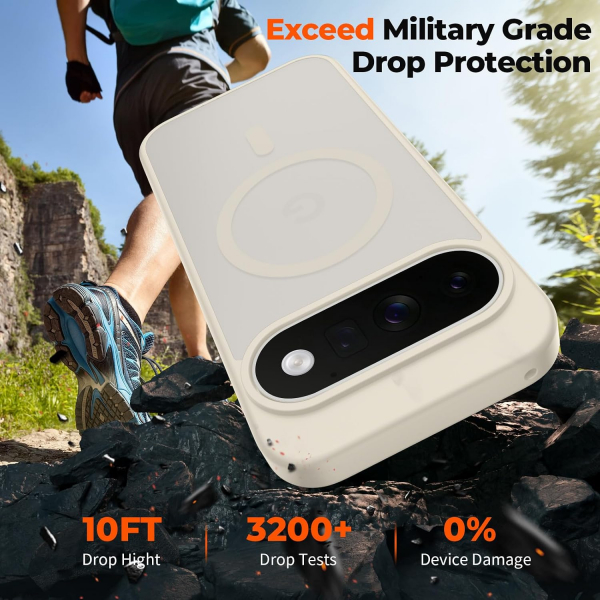 SUPFINE Google Pixel 11 Pro Manyetik K�l�f-Stone