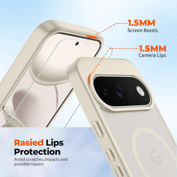 SUPFINE Google Pixel 11 Pro XL Manyetik K�l�f -Stone