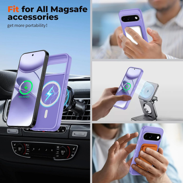 SUPFINE Google Pixel 11 Pro XL Manyetik K�l�f -Purple