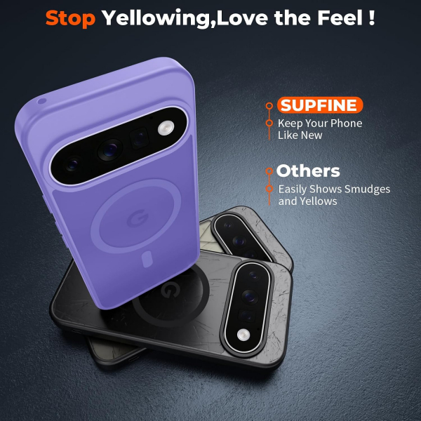 SUPFINE Google Pixel 11 Pro XL Manyetik K�l�f -Purple
