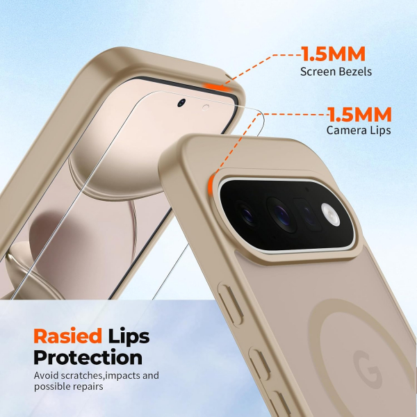 SUPFINE Google Pixel 11 Pro XL Manyetik K�l�f -Pink Gold