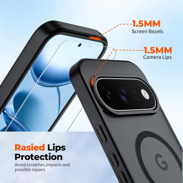 SUPFINE Google Pixel 11 Pro XL Manyetik K�l�f -Black