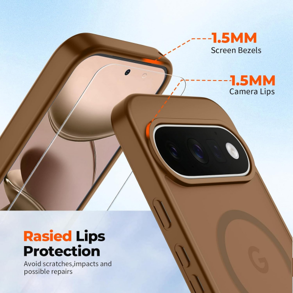 SUPFINE Google Pixel 11 Pro XL Manyetik K�l�f -Brown