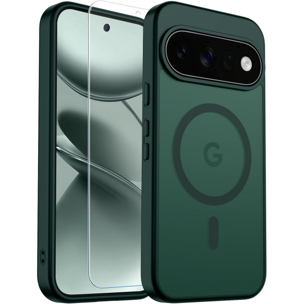 SUPFINE Google Pixel 11 Pro XL Manyetik K�l�f -Forest Green