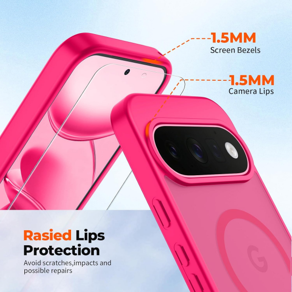 SUPFINE Google Pixel 11 Pro XL Manyetik K�l�f -Hot Pink