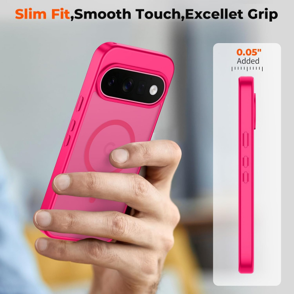 SUPFINE Google Pixel 11 Pro XL Manyetik K�l�f -Hot Pink