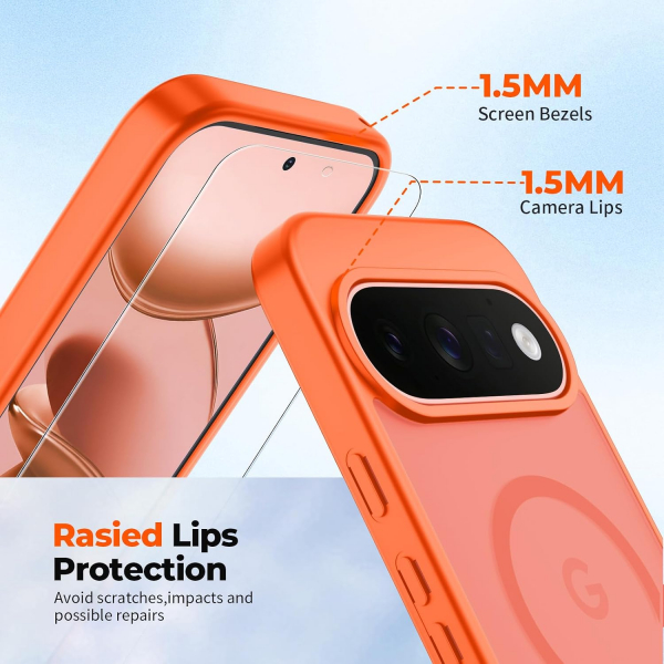 SUPFINE Google Pixel 11 Pro XL Manyetik K�l�f -Orange
