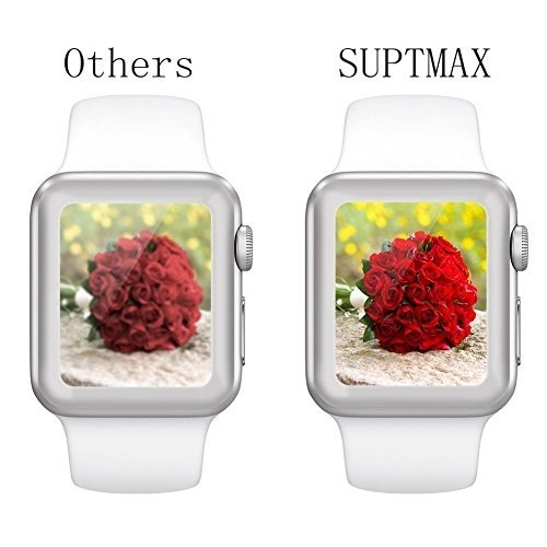 SUPTMAX Apple Watch Seri 2 Cam Ekran Koruyucu (42 mm)-Silver
