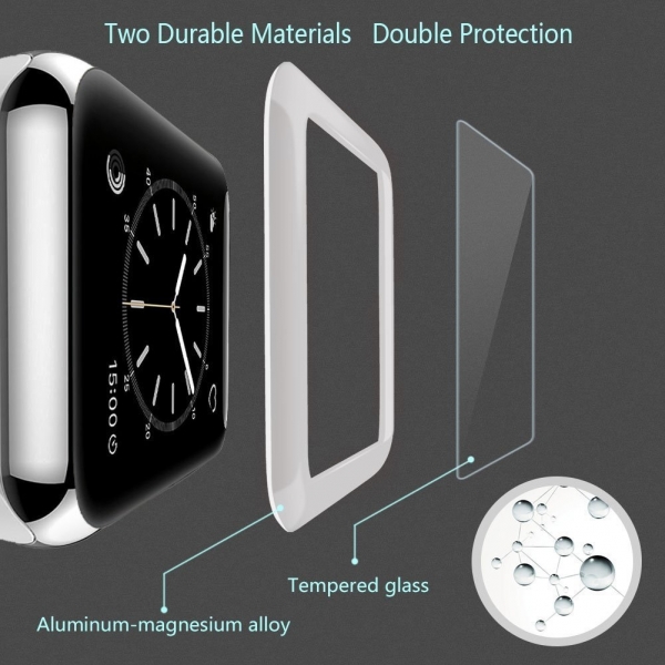 SUPTMAX Apple Watch Cam Ekran Koruyucu (38 mm)-Silver