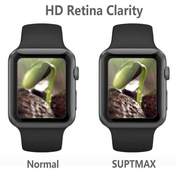 SUPTMAX Apple Watch Cam Ekran Koruyucu (38 mm)-Black