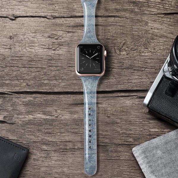 SWEES Simli Silikon Apple Watch Kay (41mm)-Blue