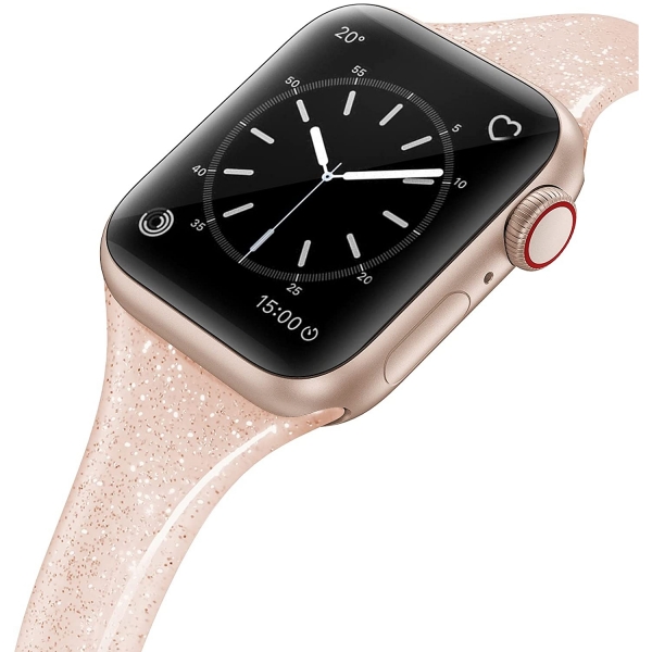 SWEES Simli Silikon Apple Watch Kay (41mm)-Papaya