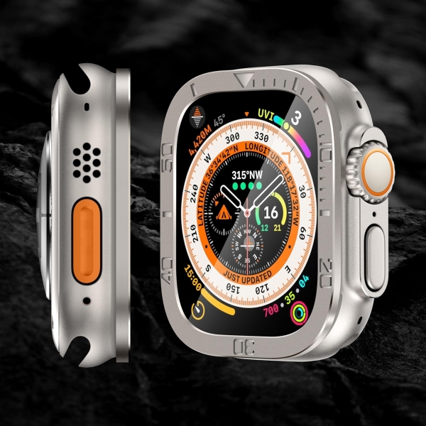 SWUU Apple Watch Ultra 2.Nesil Ekran Koruyucu-Titanium