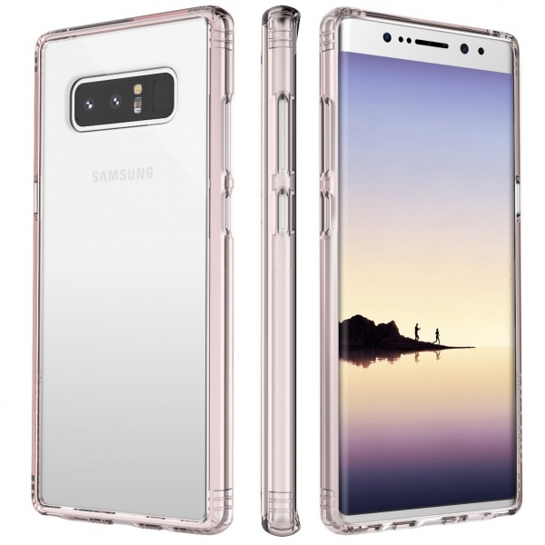 SaharaCase Galaxy Note 8 OnlyCase Seri Klf-Clear Rose
