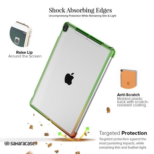 Sahara Case iPad Pro Şeffaf Kılıf/Cam Ekran Koruyucu (10.5 inç)-Clear