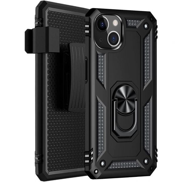 Sahara Case iPhone 14 KickStandl Klf (MIL-STD-810G) -Black