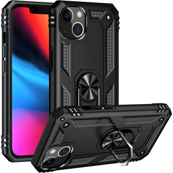 Sahara Case iPhone 14 KickStandl Klf (MIL-STD-810G) -Black