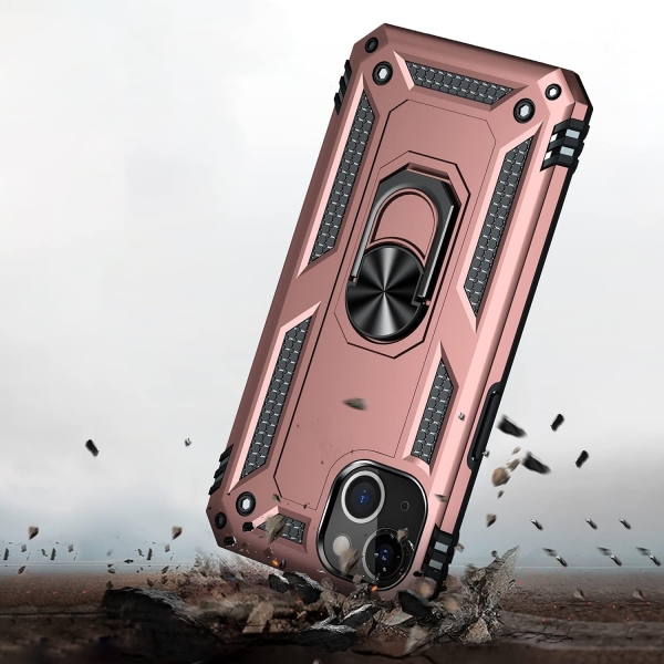 Sahara Case iPhone 14 KickStandl Klf (MIL-STD-810G) -Rose Gold