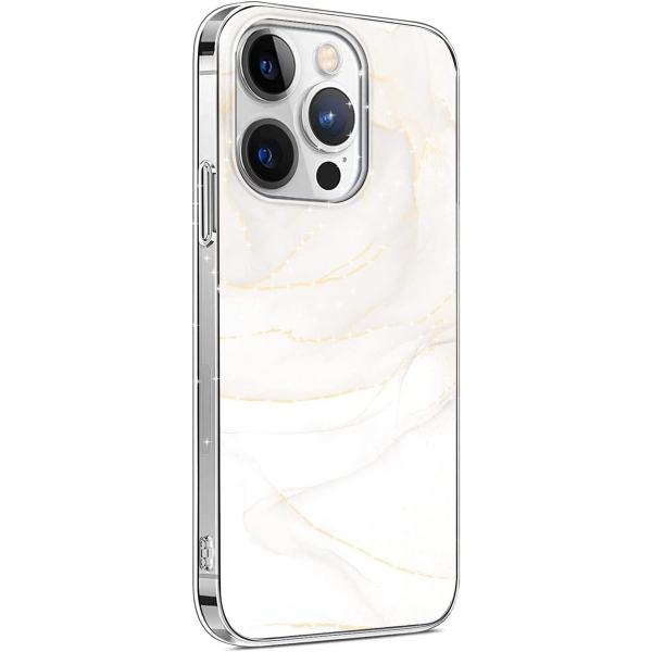 Sahara Case iPhone 14 Pro Max Darbeye Dayankl Klf-White Gold