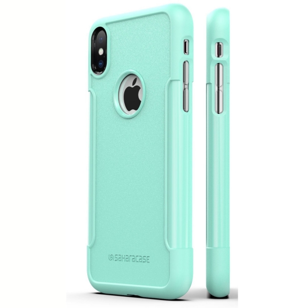 Sahara Case iPhone X Inspire Klf/Cam Ekran Koruyucu-Teal