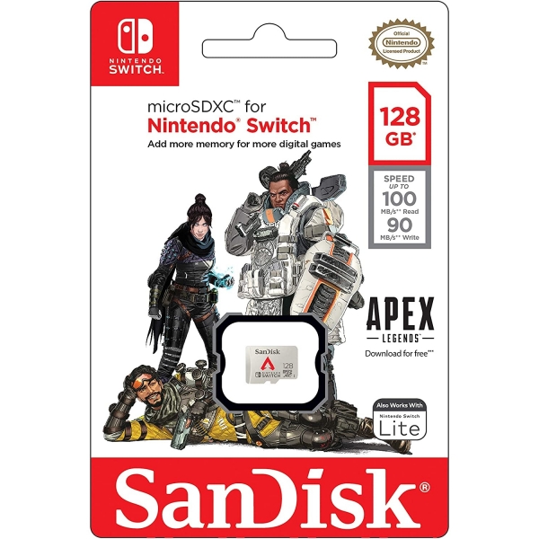 SanDisk Nintendo Switch in Lisansl microSDXC-Kart (128GB)-Apex Legends Sigil