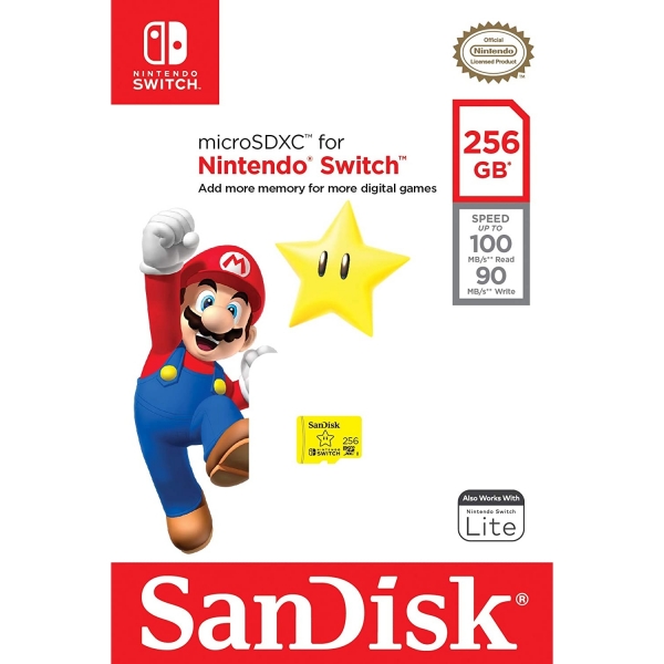 SanDisk Nintendo Switch in Lisansl microSDXC-Kart (256GB)