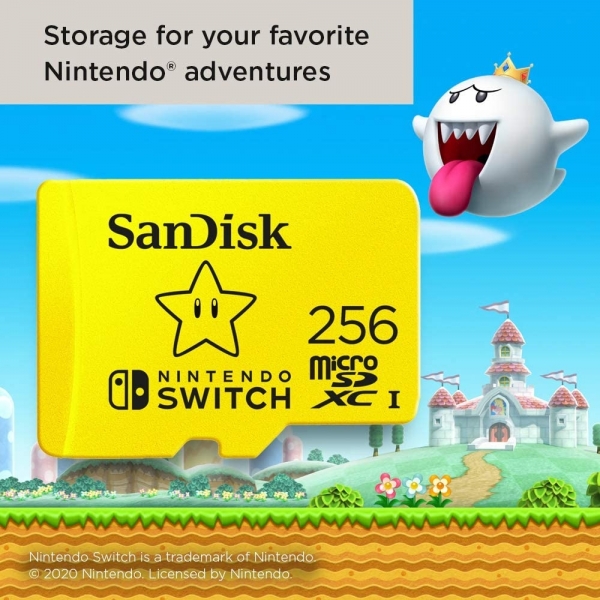 SanDisk Nintendo Switch in Lisansl microSDXC-Kart (256GB)