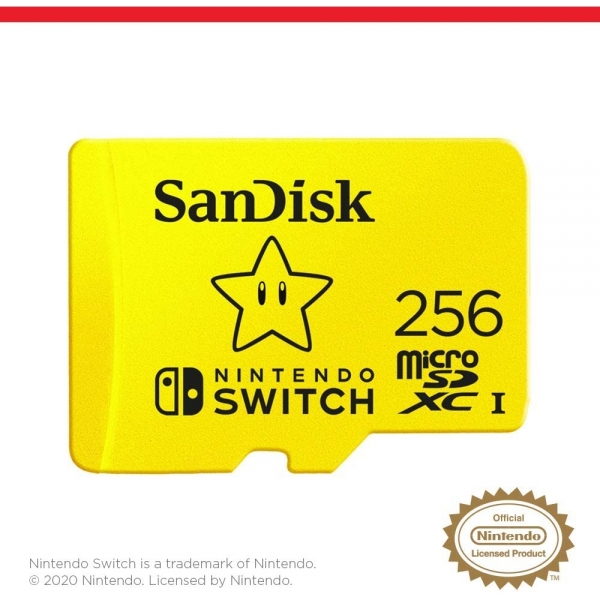 SanDisk Nintendo Switch in Lisansl microSDXC-Kart (256GB)