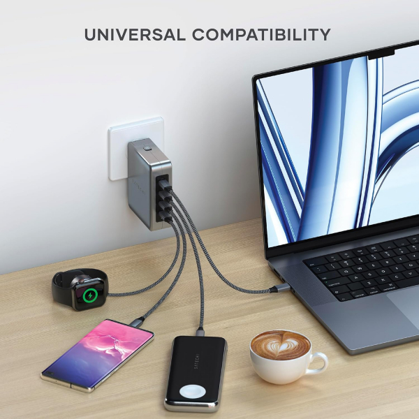 Satechi 145W USB-C 4 Port GaN Seyahat �arj Cihaz�