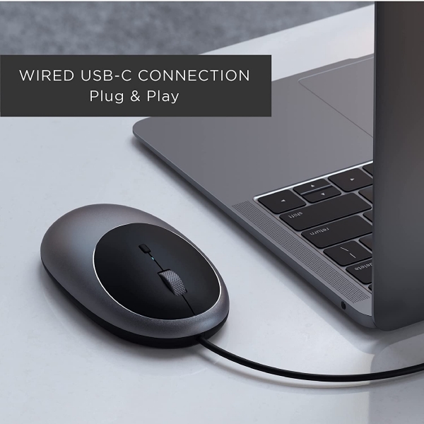 Satechi Aluminum C1 USB C Kablolu Mouse