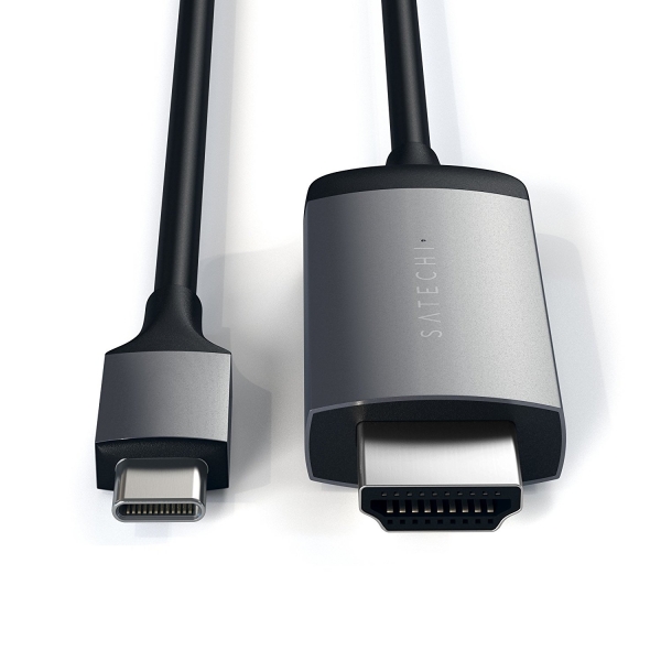 Satechi Alminyum Type-C to HDMI Kablo-Space Grey