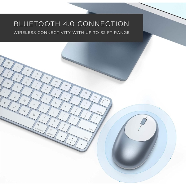 Satechi Alminyum M1 Bluetooth Kablosuz Mouse-Blue