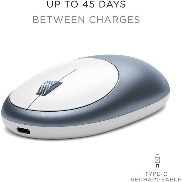 Satechi Alminyum M1 Bluetooth Kablosuz Mouse-Blue