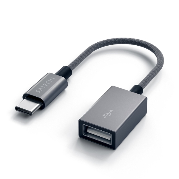 Satechi Alminyum Type-C USB 3.1 to Type A USB Adaptr (Gri)