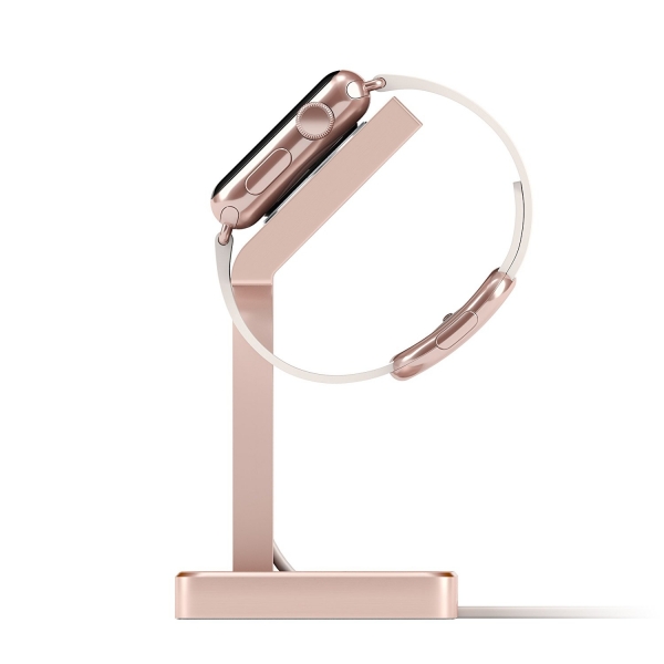 Satechi Apple Watch Serisi 1/2 Alminyum arj Stand-Rose Gold