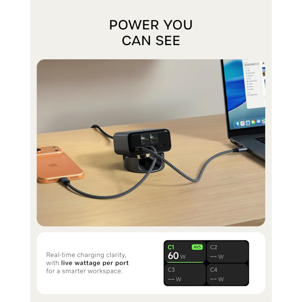 Satechi ChargeView 140W Desktop �arj �stasyonu