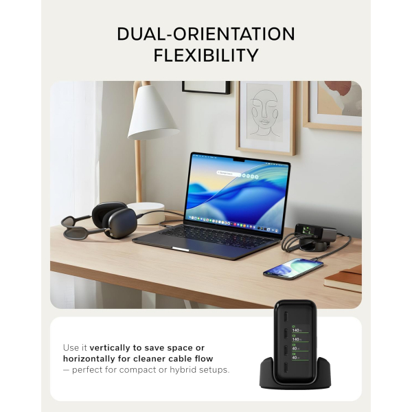 Satechi ChargeView 140W Desktop �arj �stasyonu