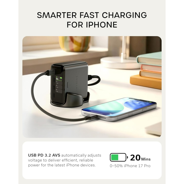 Satechi ChargeView 140W Desktop �arj �stasyonu