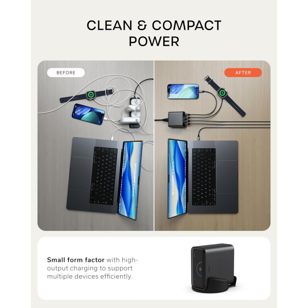 Satechi ChargeView 140W Desktop �arj �stasyonu